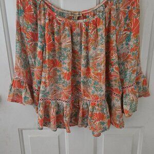 Democracy Orange multi Pheasant top